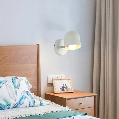Modern pastel matte iron wall light fixture set for bedroom