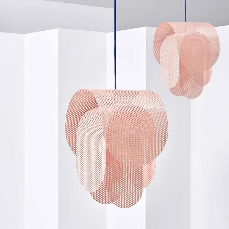 Modern pastel mesh fishing net pendant light kids room
