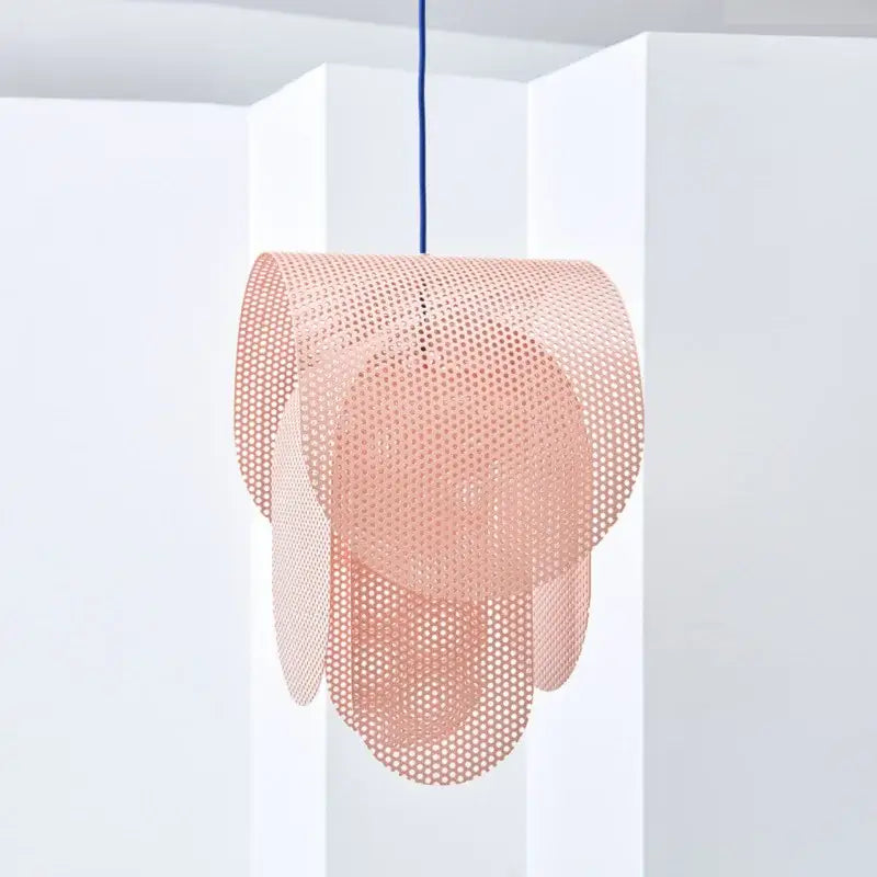 Modern pastel mesh fishing net pendant light kids room