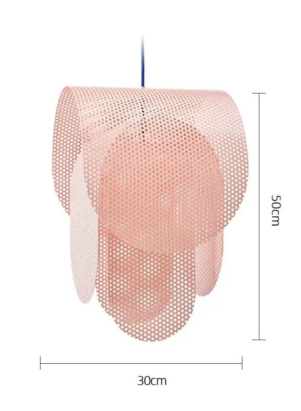 Modern pastel mesh fishing net pendant light kids room