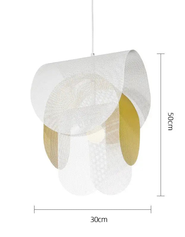 Modern pastel mesh fishing net pendant light kids room