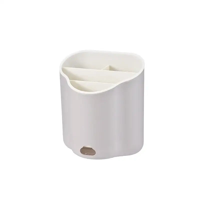 Modern pastel wavy double layer cutlery holder kitchen organizer