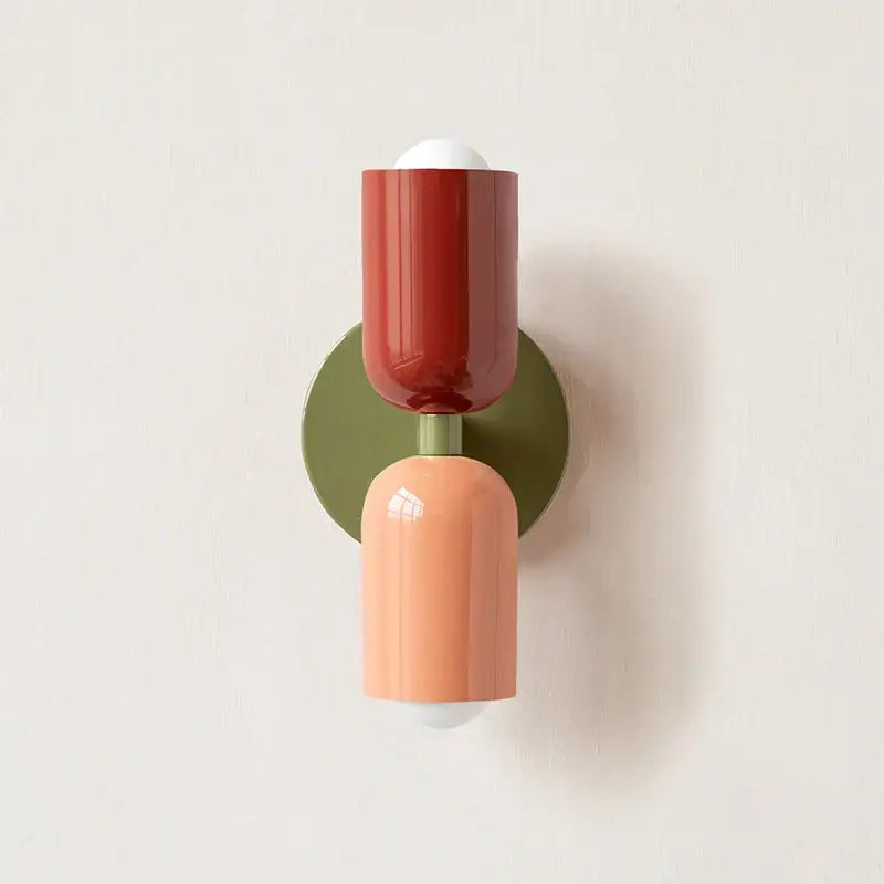 Modern peach & cream led wall lights bedroom led wall