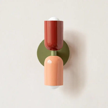Modern peach & cream led wall lights bedroom led wall