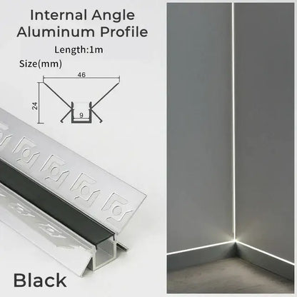 Modern perforated silver led aluminum profile living room light track
