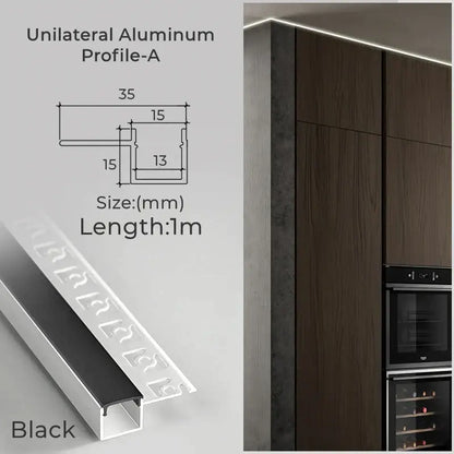 Modern perforated silver led aluminum profile living room light track