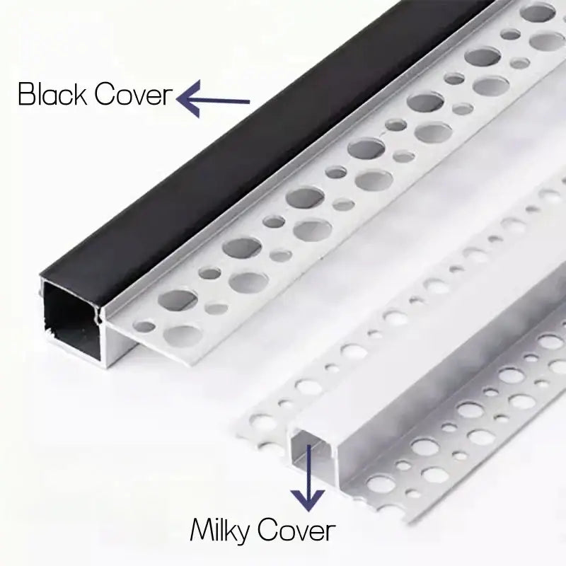 Modern perforated silver led aluminum profile living room light track