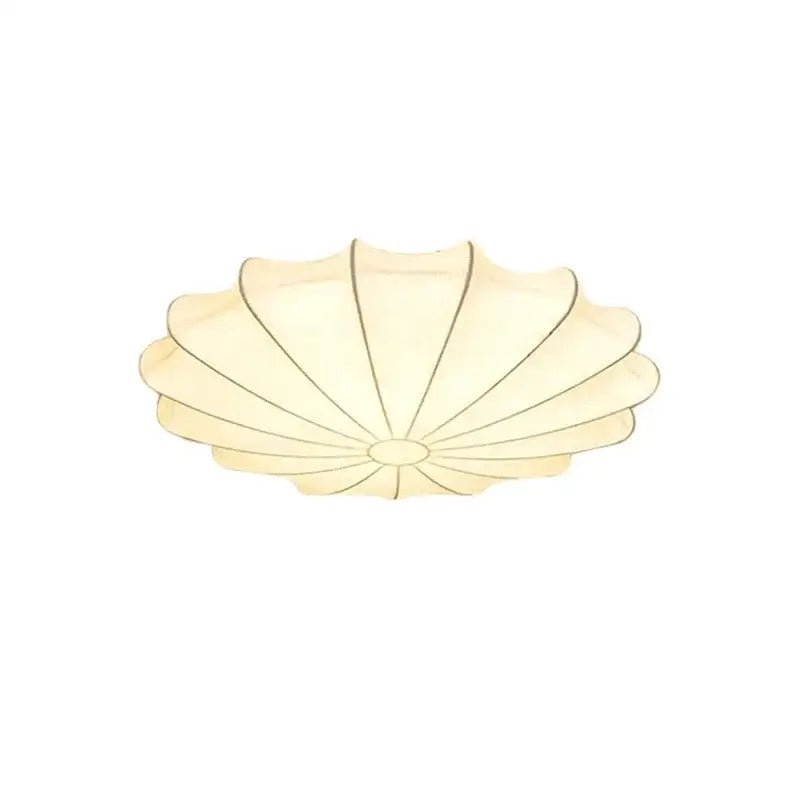 Modern petal cream silk led ceiling lamp for living room