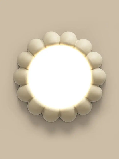 Modern petal cream wind ceiling lights bedroom fixture