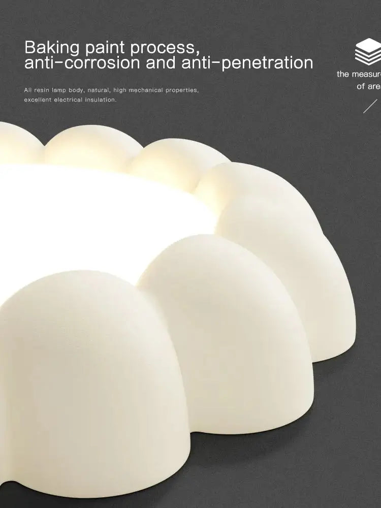 Modern petal cream wind ceiling lights bedroom fixture