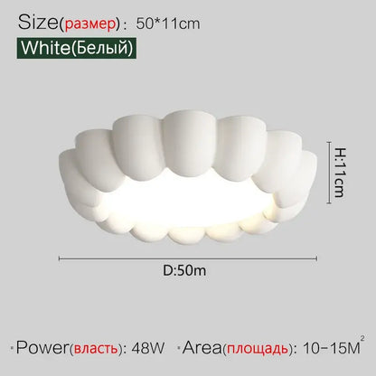Modern petal cream wind ceiling lights bedroom fixture
