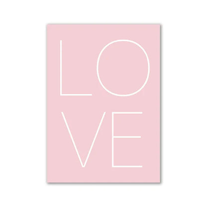 DecorBites™ Modern Pink Aesthetic Wall Art Decor