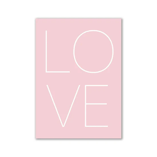 DecorBites™ Modern Pink Aesthetic Wall Art Decor