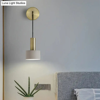 Modern pink and brass bedside reading light bedroom e14 e26 e27