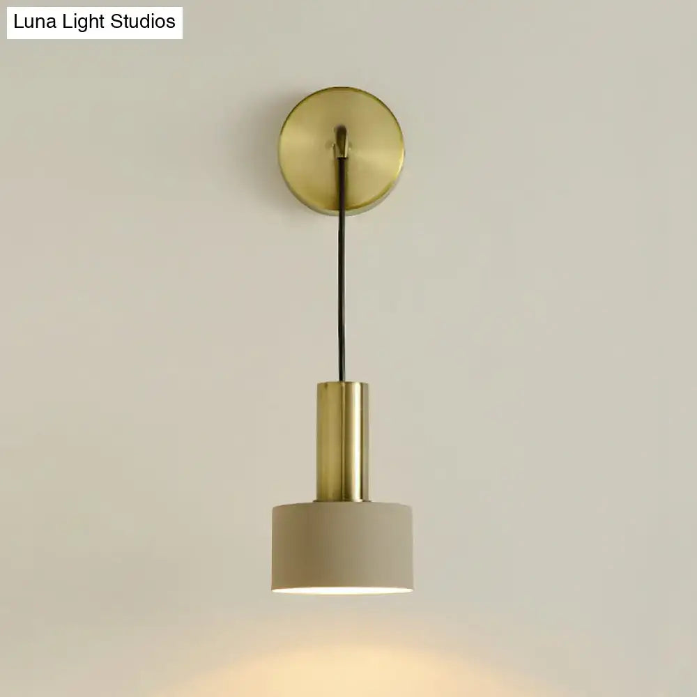 Modern pink and brass bedside reading light bedroom e14 e26 e27