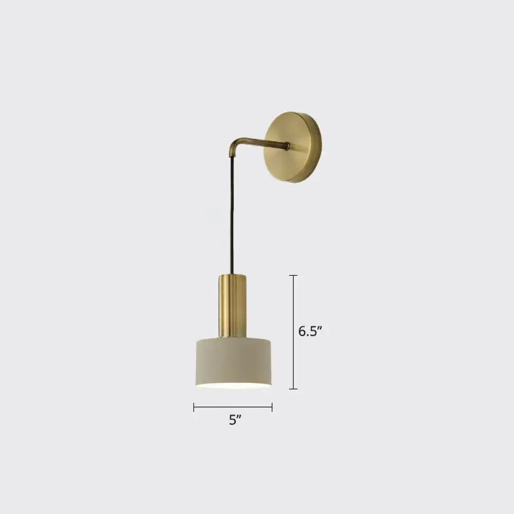 Modern pink and brass bedside reading light bedroom e14 e26 e27