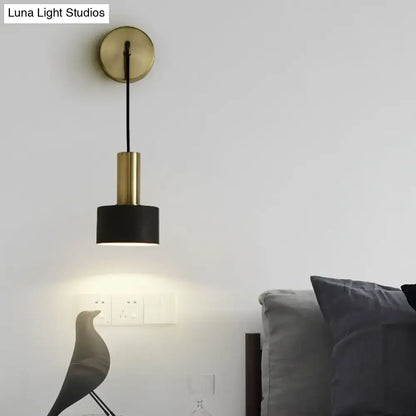 Modern pink and brass bedside reading light bedroom e14 e26 e27