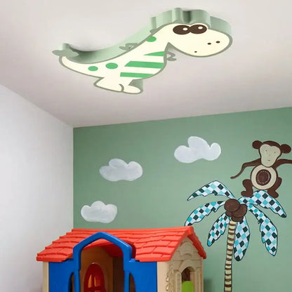 Modern pink dinosaur animal kids ceiling lamp bedroom lighting