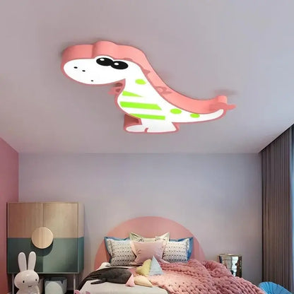 Modern pink dinosaur animal kids ceiling lamp bedroom lighting