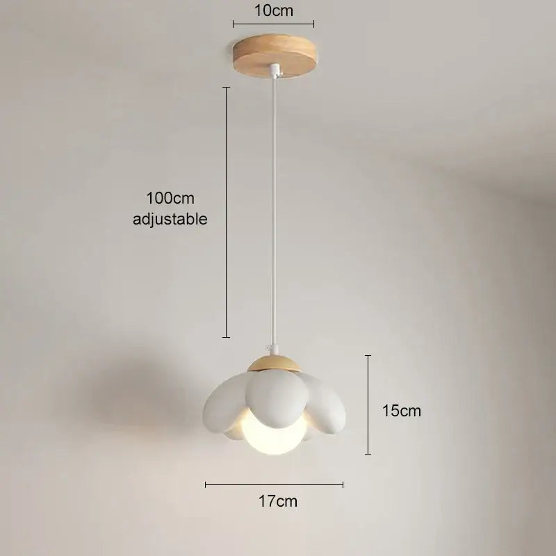 Modern pink flower pendant light for bedroom and living room