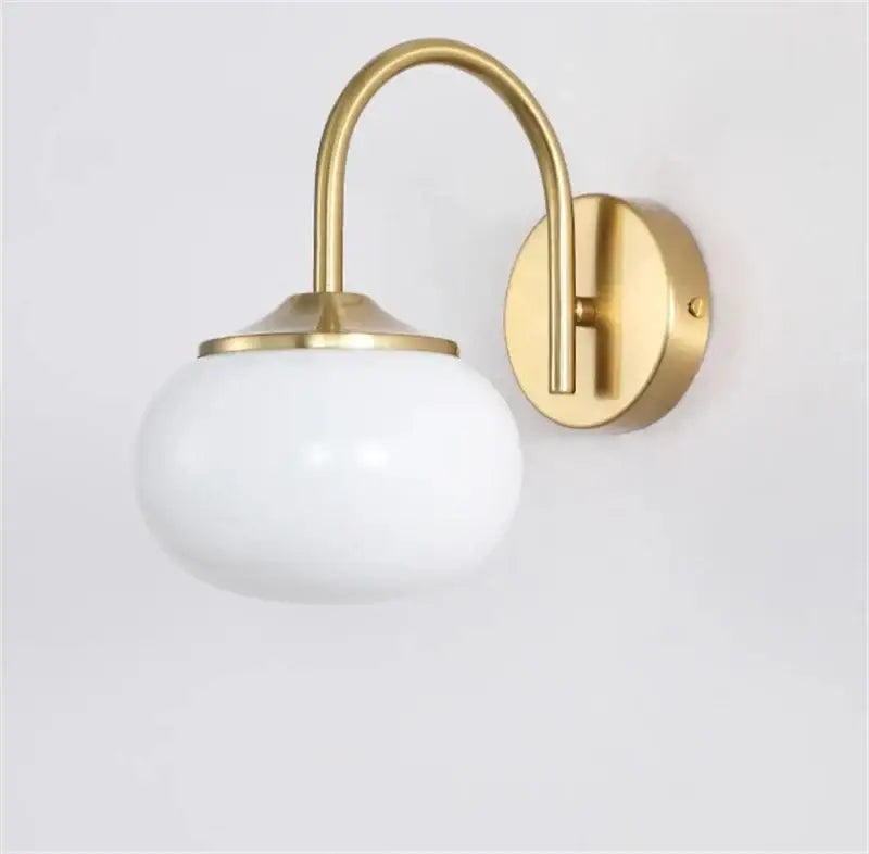 Modern pink & white glass ball wall lamp living room lighting