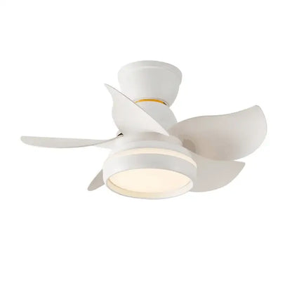 Modern pink & white kids ceiling fan with remote control bedroom