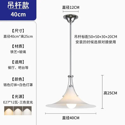 Modern polished chrome french medieval led pendant light kitchen