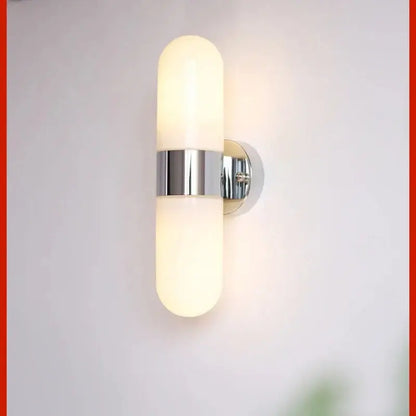 Modern polished chrome led vanity mirror light bathroom sconce