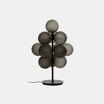 Modern purple glass bubble floor lamp for living room