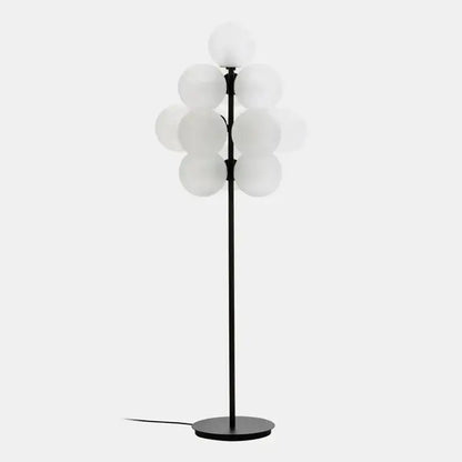 Modern purple glass bubble floor lamp for living room