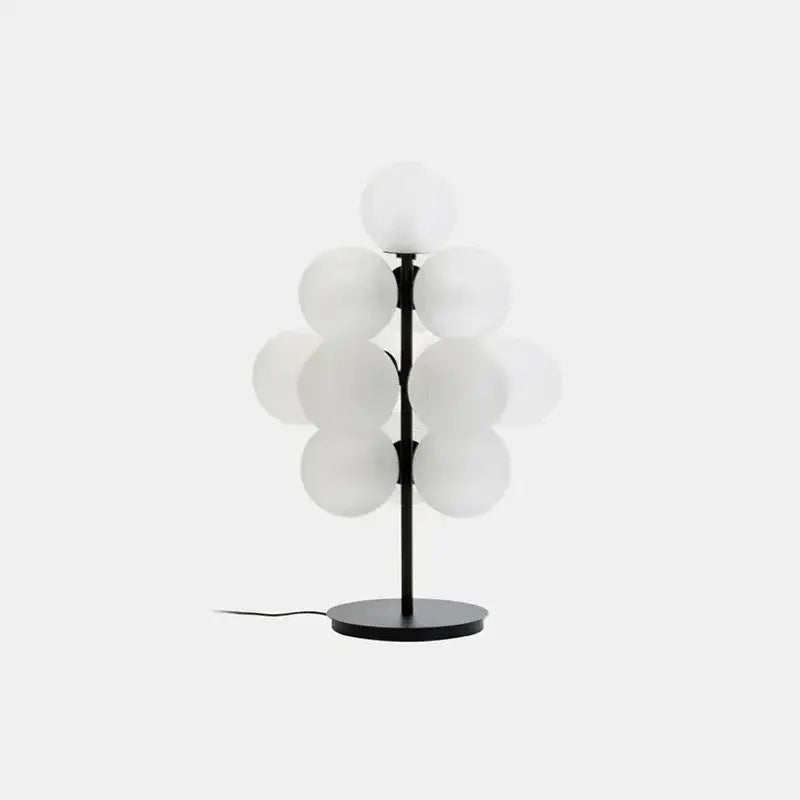 Modern purple glass bubble floor lamp for living room