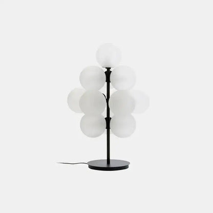 Modern purple glass bubble floor lamp for living room