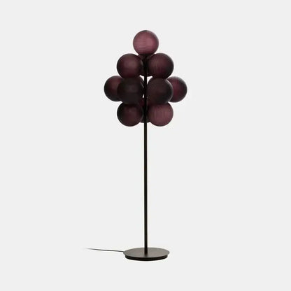 Modern purple glass bubble floor lamp for living room