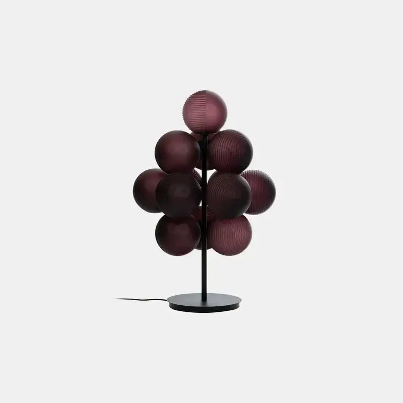 Modern purple glass bubble floor lamp for living room