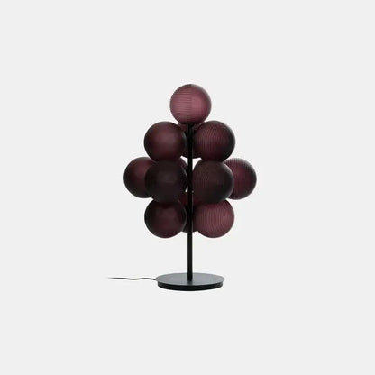 Modern purple glass bubble floor lamp for living room