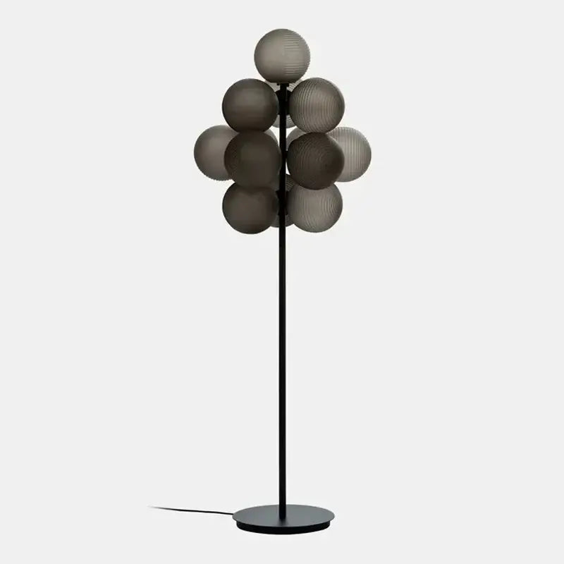 Modern purple glass bubble floor lamp for living room
