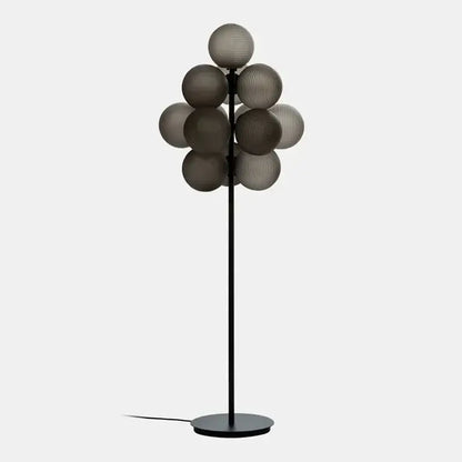 Modern purple glass bubble floor lamp for living room