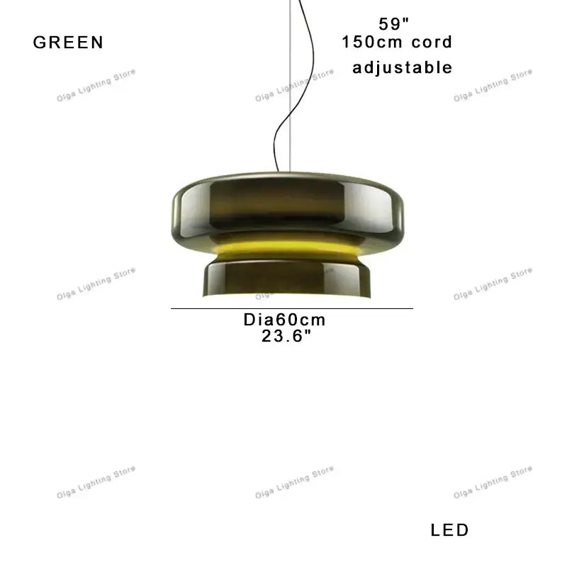 Modern purple & white italian glass pendant light dining room