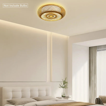 DecorBites™ Modern Rattan Pendant Light - LED Ceiling Fan