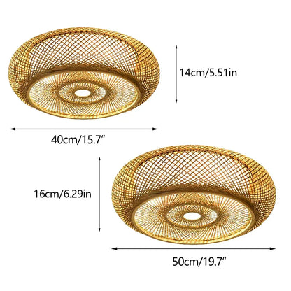 DecorBites™ Modern Rattan Pendant Light - LED Ceiling Fan