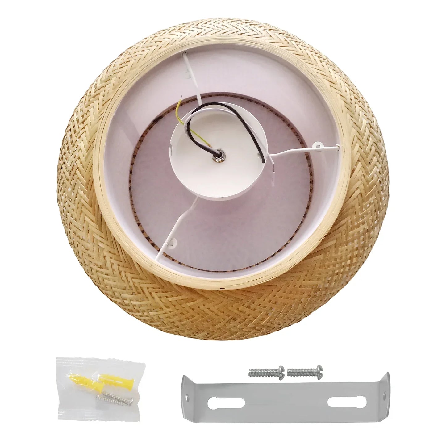 DecorBites™ Modern Rattan Pendant Light - LED Ceiling Fan