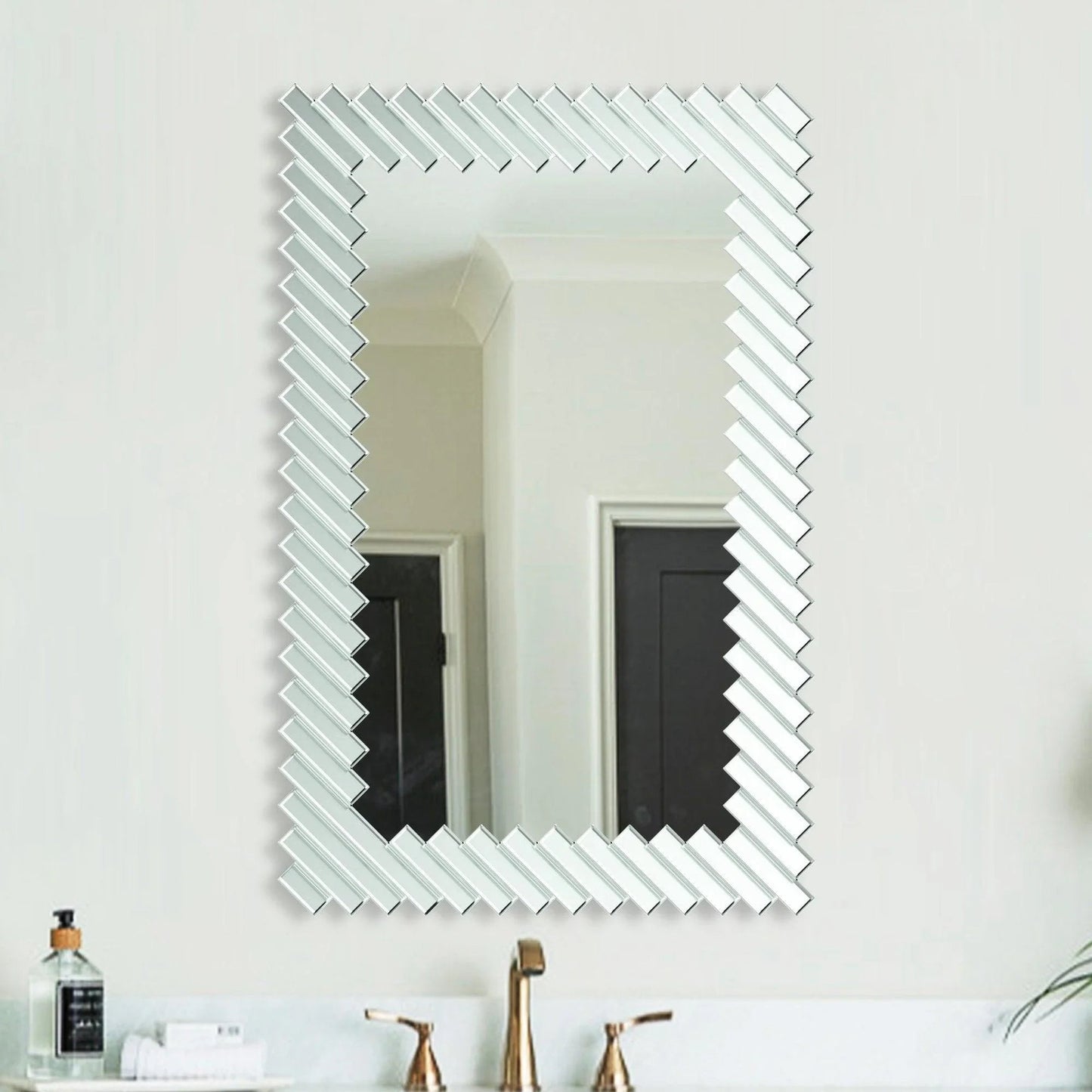 Modern Rectangle Framed Decorative Mirror