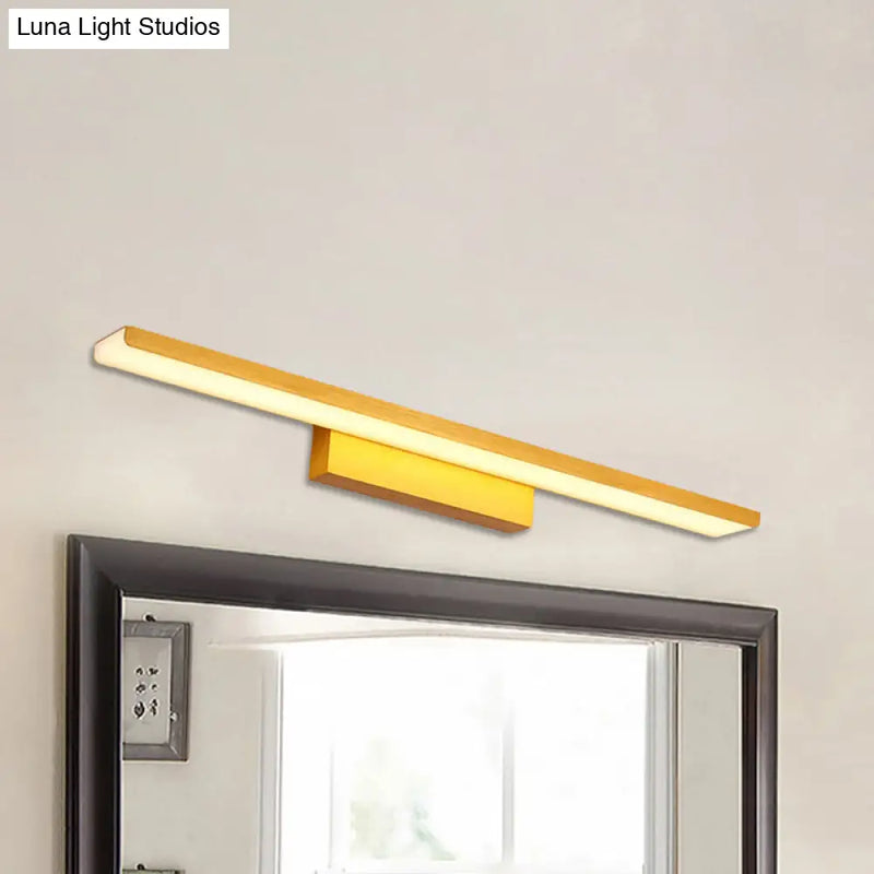 DecorBites™ Modern Rectangle LED Vanity Light - Wall Mounted Aluminum Slim Fixture in Warm/White Light for Bathroom - 16.5"/24.5" Dia