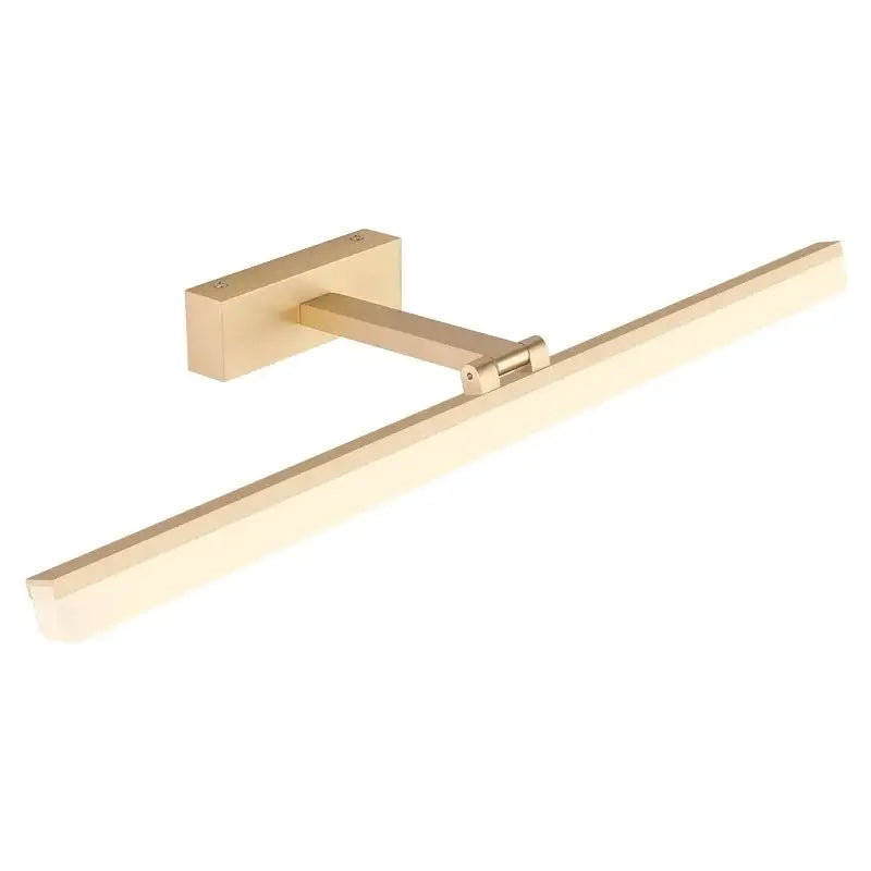 Modern rectangular acrylic golden mirror cabinet light for bathroom
