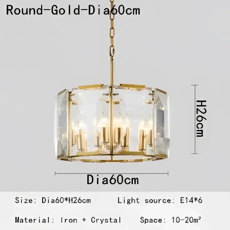 Modern rectangular black crystal chandeliers dining room led light