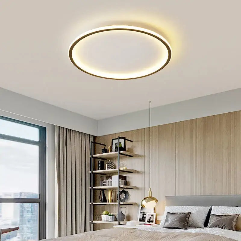 Modern rectangular black dimmable led ceiling chandelier living room
