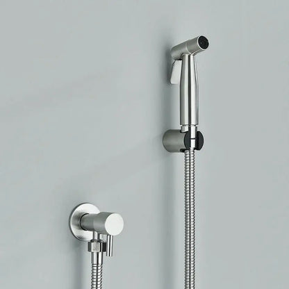 Modern rectangular brass bidet faucet bathroom sprayer in 3 finishes
