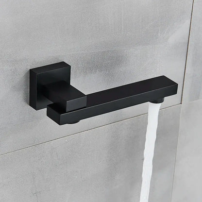 Modern rectangular brass chrome black bronze swivel shower spout bathroom