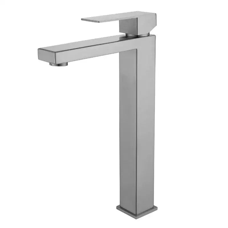 Modern rectangular brushed gold basin faucet bathroom mixer tap
