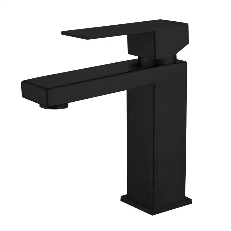 Modern rectangular brushed gold basin faucet bathroom mixer tap